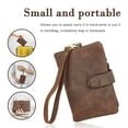 thumbnail image 3 of Women Wallet Rfid Blocking, Large Capacity Small Coin Purse Leather Chic Short Purse, 3 of 5