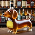 thumbnail image 4 of ACDANC Dachshund Dog Whiskey Bottle Shaped Whiskey Bottle Unique Wine Decanter for Men 9.3", 4 of 7