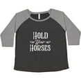 thumbnail image 3 of Inktastic Hold Your Horses in White Women's Plus Size T-Shirt, 3 of 5