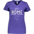 thumbnail image 3 of Inktastic It's Home- State of New Jersey Outline Women's V-Neck T-Shirt, 3 of 5