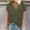B351 Army Green summer tops for women clearance under $5, variant on Cagogo Loose Fit Short Sleeve Shirt for Women Under $5 Summer Tops V Neck Solid Color Plain Soft Tshirts 2025 Vacation Green T Shirts Clothes Graduation Gifts