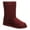 Beet, variant on BEARPAW Women's Elle Short Vegan Black Size 7 | Women's Boot Classic Suede | Women's Slip On Boot | Comfortable Winter Boot