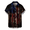 thumbnail image 5 of New American Independence Day Short Sleeve Shirt Printed Men's Casual Beach Top Summer2XL, 5 of 5