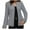 Gray, variant on Tops for Women Long Sleeved Blazer Jacket Solid Color Cardigan Jacket,Women's Long Sleeve Tops Black XXL