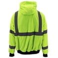 thumbnail image 2 of Men's Class 3 Safety High Visibility Water Resistant Reflective Neon Work Jacket (Neon Yellow, 3XL), 2 of 5