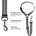 thumbnail image 4 of Cinturones de seguridad para perros Gray-Dog, 2 cinturones de seguridad para perros con absorción de impactos elástica, correas ajustables con reposacabezas, adecuados para transportar mascotas, 4 of 5