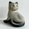 thumbnail image 1 of Estatua de gato Estatuilla de animal Decorativa Adorno de resina creativa Colección de arte Estatuilla de paisaje para balcón Gabinete de mesa Césped BLESIY estatuas de patio, 1 of 8