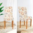 thumbnail image 3 of Yayeee 2 Pack Dining Chair Covers Stretch Parson Chairs Slipcovers Seat Protector, Beige Seashell, 3 of 6