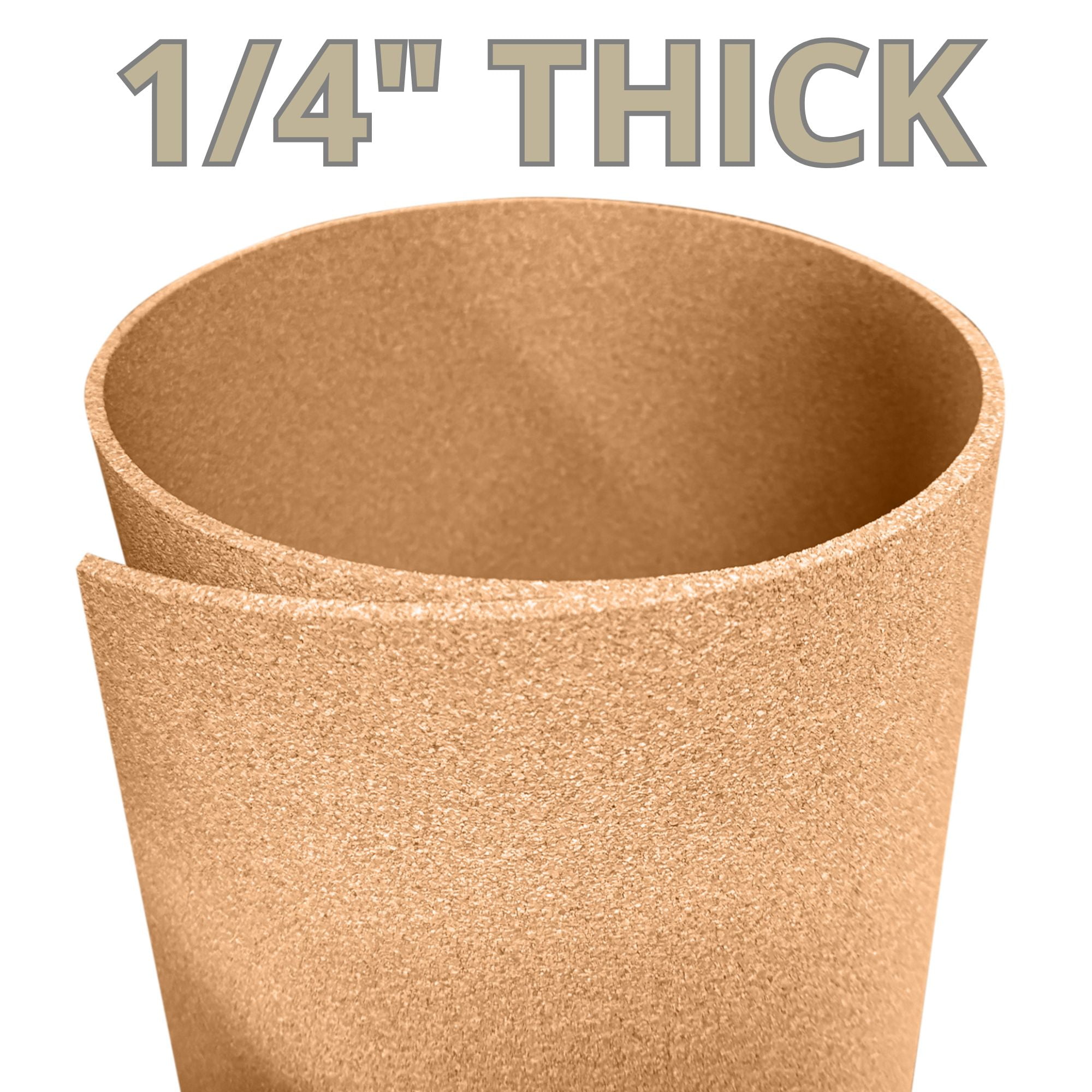 Manton Industrial Premium Grade Cork Roll: 4' x 5' x 1/4" Bulletin Board & Pinable Wall Panel