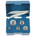 thumbnail image 1 of 1 Set Balance Scale Calibration Weight Precision Weights Grams Metal Calibration Weights with Plastic Tweezer, 1 of 9