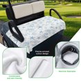 thumbnail image 5 of Golf Cart Seat Covers for 2 Seater,Coastal Coral Microfiber Cart Seat Towel Blanket,Ocean Starfish Blue Conch Summer Sea Absorbent Breathable Non Slip Bench Seats Protector for Golf Course 51"x31", 5 of 9
