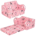 thumbnail image 1 of Sofá Infantil MOMCAYWEX Rosa 2 en 1 Cama Convertible, 1 of 7