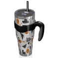 thumbnail image 2 of 40oz Tumbler,Halloween Gravestones Ghosts and Pumpkins Insulated Tumblers with Removable Handle,Stainless Steel Double Vacuum Coffee Tumbler Cup with Straw for Home,Office,Travel,Party, 2 of 5