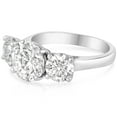 thumbnail image 2 of Pompeii 3 1/4 Ct Three Stone Diamond Engagement Ring 14k White Gold (G/H,SI1-SI2), 2 of 3