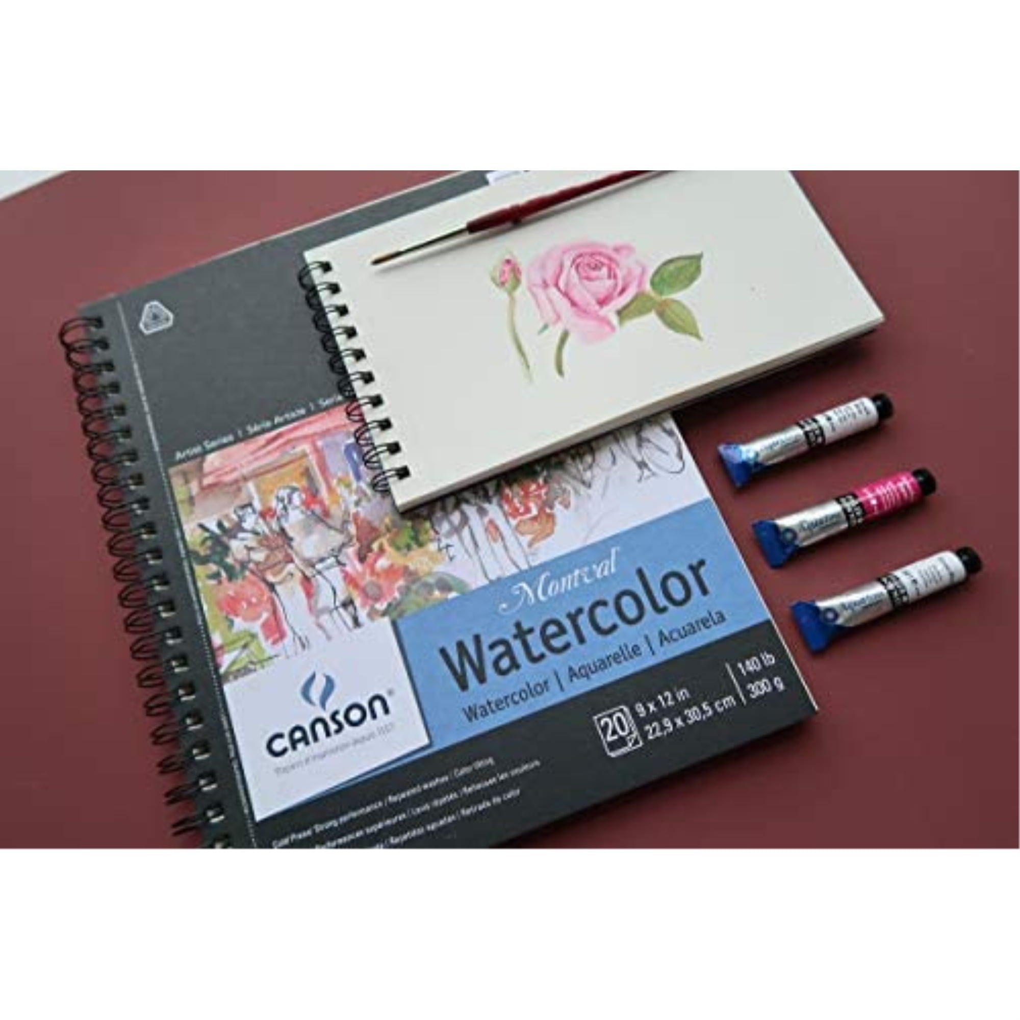 Hardcover Watercolor Book, 5.1 x 8.3, 76 Pages –