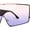 Gold Black / Pink Purple, variant on Oceanic Gradient Oversized Squared Shield Rimless Mob Sunglasses Gold Black Orange Yellow