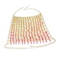thumbnail image 5 of Bralette de cadena para mujer, cadena ajustable, sujetador de bikini sin espalda, cadena de lentejuelas, sujetador de cadena para danza del vientre, d, 5 of 7