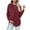 Red, variant on Mlzmgr Sweaters for Women Long Sleeve Loose Fitted Ribbed Knitted Crew Neck Cotton Knit Casual Going out Shirts