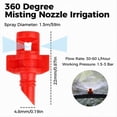 thumbnail image 2 of 100 boquillas de pulverización de 360 grados para riego, aspersores para sistemas de riego de jardín, goteros automáticos, 2 of 4