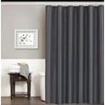 thumbnail image 4 of Dark Grey Soft Waterproof Shower Curtain Bath Curtains Various Sizes with Hooks, 4 of 6