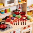 thumbnail image 4 of Loespoir Pretend Play Food Cutting Set for Kids, Toy Kitchen Accessories with Fruit Vegetables, Educational Toddler Cooking Gift for Girls, 4 of 6
