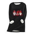 thumbnail image 1 of Birdeem Women's Large Loose Raglan Top Thickened and Velvet Lamb Wool Warm Underlay, 1 of 12
