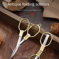 thumbnail image 3 of Hearth & Gear Double Loop Folding Scissors Portable Small Scissors To Take With You Mini Fishing Home Trumpet Tackle Boxes Gig Gadgets for Pan Surf Gear Ocean Gear Soc Rig Soldering Rig Ice Sled Large, 3 of 7
