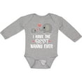 thumbnail image 3 of Inktastic Best Nanny Ever Grandchild Boys or Girls Long Sleeve Baby Bodysuit, 3 of 5