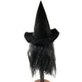 thumbnail image 2 of Cubierta De Cara De Bruja Con Cabello Y Sombrero Cubierta De Cara De Bruja Vieja De Látex Fiesta De Halloween Disfraz De Bruja Aterradora Accesorios De Vestir, 2 of 8