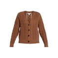 thumbnail image 7 of Time and Tru Women's Cable Knit Cardigan Sweater with Long Sleeves, Lightweight, Sizes XS-XXXL, 7 of 7