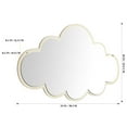 thumbnail image 2 of Mirror Decorative Mirrors for Wall Acrylic Nursery Aesthetic Room Wooden Child Baby, 2 of 6
