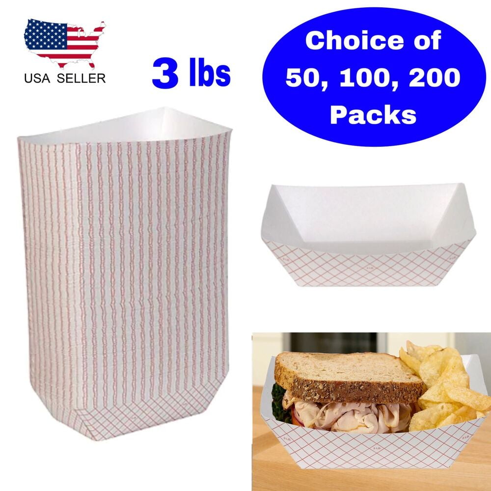 PerKoop 60 Pcs Disposable Food Boats 2 Lb Multicolor Paper - View #8