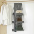 Bag storage bag fabric doublesided hanging storage bag household