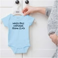 thumbnail image 2 of Most Expensive Alarm Clock Funny Joke Romper Boys or Girls Infant Baby Brisco Brands 24M, 2 of 6