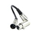 thumbnail image 3 of 3 Polos XLR Hembra a Macho Conectadores Plateados Cable XLR Alta Calidad perfke Micrófono con cable XLR, 3 of 6