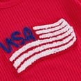 thumbnail image 5 of CAUYDY 4th Fourth Of July Toddler Baby Girl Outfits Newborn Infant USA Clothes Set 6-18 Month 2t 3t 4t (Sizes 6-12 Months,Red), 5 of 9
