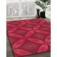 thumbnail image 3 of Ahgly Company Machine Washable Indoor Rectangle Transitional Pink Lemonade Pink Area Rugs, 3' x 5', 3 of 7