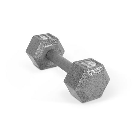 CAP Barbell Cast Iron Hex Dumbbells, Single, 15 (Best Arm Workout With Dumbbells At Home)