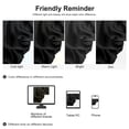 thumbnail image 7 of PiccoCasa 1 Pc 19 Momme Silk Pillowcase with Hidden Zipper Non-Standard Black 16" x 16", 7 of 7