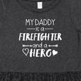 thumbnail image 4 of Inktastic My Daddy is a Firefighter and a Hero Girls Toddler Dress, 4 of 5