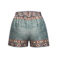 thumbnail image 2 of LEEYNEER Plus Size Shorts  Womens Athletic Shorts  Women Solid Color Casual Summer High Waist Shorts  Comfy Beach Shorts  Yoga Pants  Cycling Sport Shorts Blue S, 2 of 4