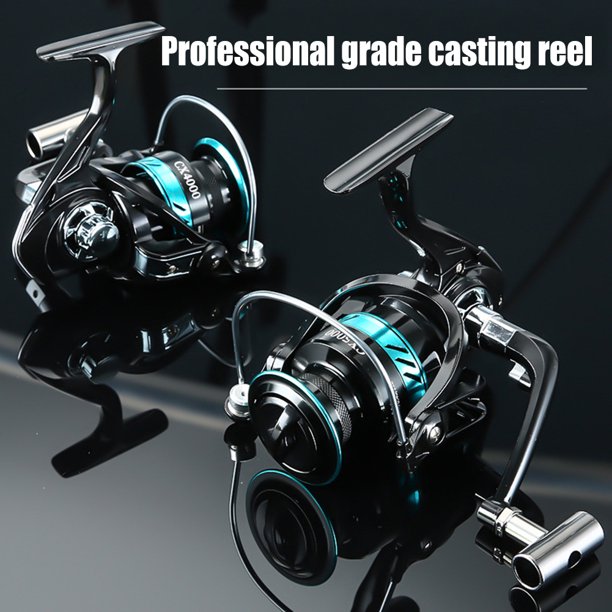 5.2/1 Carrete de fundición Carrete de baitcasting con manivela plegable para artes de pesca (CX4000)