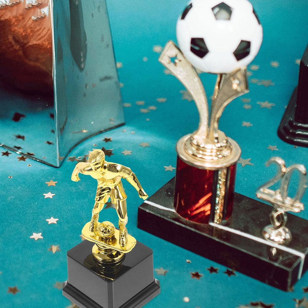 2pcs Mini Trophies For Kids Awards Plastic Gold Award Trophy Cups Kids Award Trophy Cups Participation Trophy Cup For Party Favors Rewards Props Sports