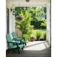 thumbnail image 3 of Outdoor Adirondack Chair, Outdoor Folding All-Weather HDPE Adirondack Chairs with 2 Cup Holders for Patio, Aqua, 3 of 8
