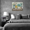 thumbnail image 6 of Farmhouse Bathroom Decor Wall Art Rustic Sunflower Hydrangea Butterfly Bathroom Pictures For Wall Country Canvas Print Artwork For Bathroom Living Room Kitchen Bedroom Framed 16"x12", 6 of 6