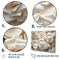 thumbnail image 3 of Designart "Beige Rose Calm III" Roses Floater Framed Canvas Wall Art, 3 of 5