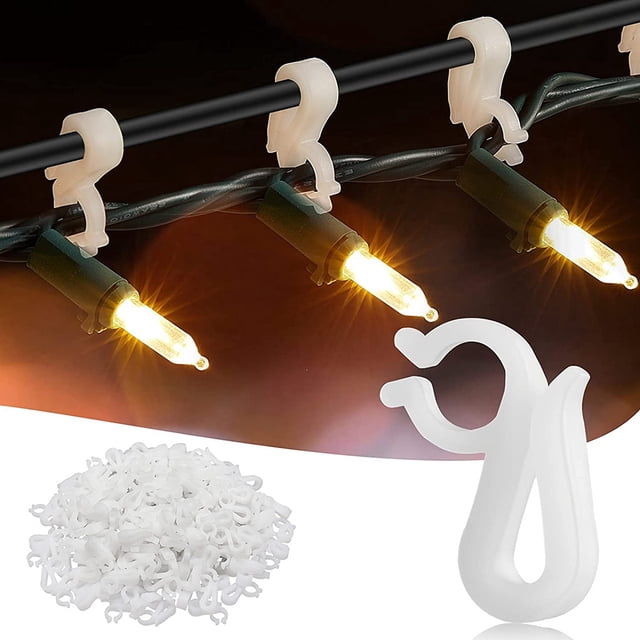 Christmas Light Clips - Gutter Clips for Hanging Outdoor Lights - Gutter Clips for Outside Hanging String Lights