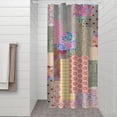thumbnail image 2 of Pioneer Flower Floral Print Pattern Shower Curtain 36"x72" ,Bathroom Decorative Shower Curtains Set with 12 Hooks,Modern Waterproof Washable Shower Curtain, 2 of 6