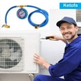 thumbnail image 4 of Boyau de Recharge R134a Boyau de Réfrigérant A/C Boyau de Recharge Rapide pour Couple, Trousse de Boyau de Recharge de Réfrigérant R-134A avec Jauge Boyau de Charge Total Long 52 Pieds', 4 of 4