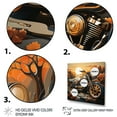 thumbnail image 3 of Designart "Motorcycle Wanderlust in Orange and Yellow" Transportation Canvas Art Print, 3 of 5